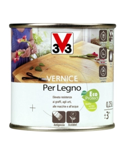 Vernice per legno - incolore - incolore brillante - 0,25 litri